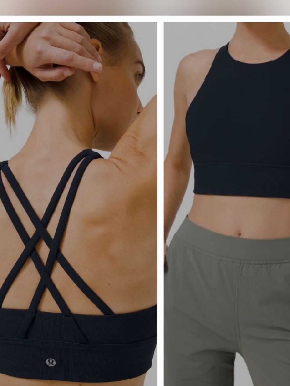 Lululemon Black High-Neck Sports Bra 2